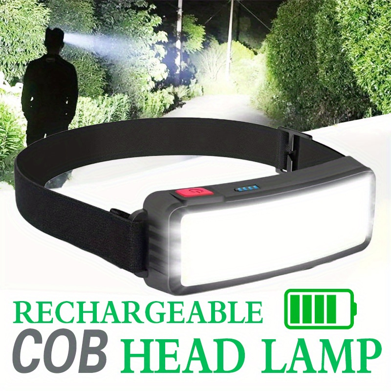 Fish Finder Battery - Krachtige COB LED-koplamp Type-c oplaadbare hoofdzaklamp