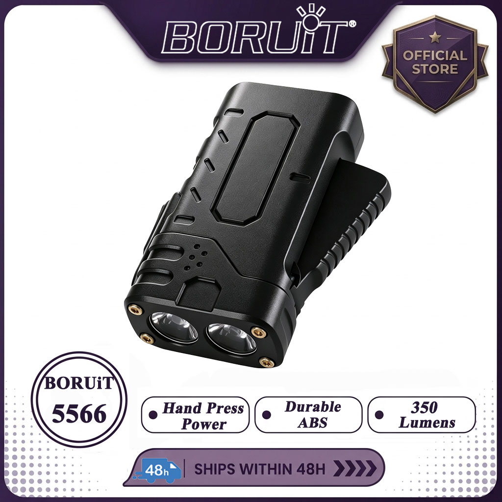 Fishing Light - BORUIiT Handkruk EDC LED-zaklamp Type-C Oplaadbare