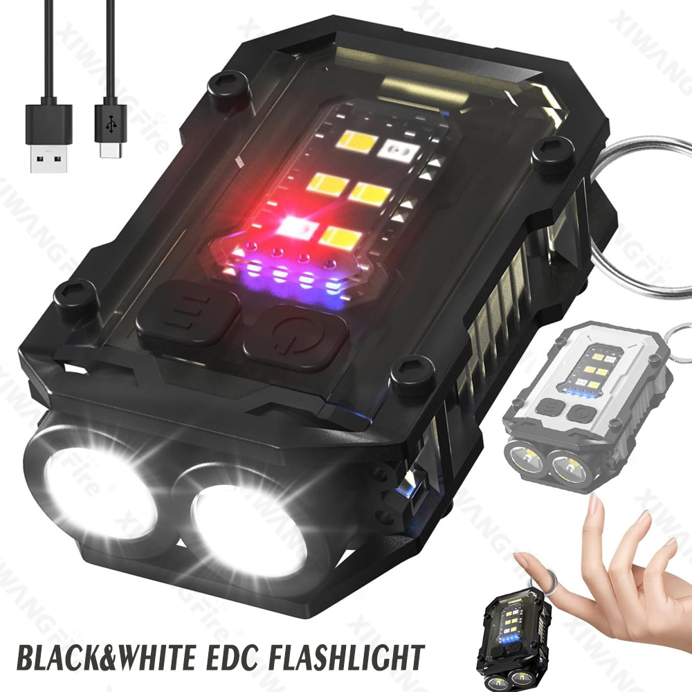 Fishing Light - Mini COB-sleutelhangerzaklamp, oplaadbare EDC-zaklamp met clip