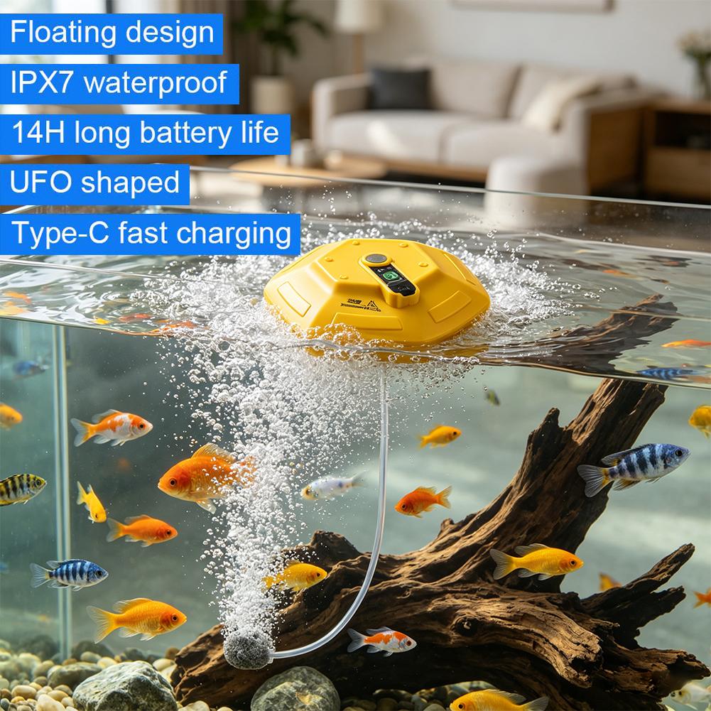 Drijvende Visbeluchtingspomp 1 - Fish Finder Battery recensie en prijs